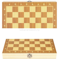 Шахматы, шашки, нарды 3 в 1, 29х29см (фигуры дерево, доска дерево) BJ6947 от магазина "Карандаш"