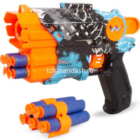 Пистолет 18х14см с мягкими пулями 10см 12шт, пластик (3 мишени) 2201-4 от магазина "Карандаш"