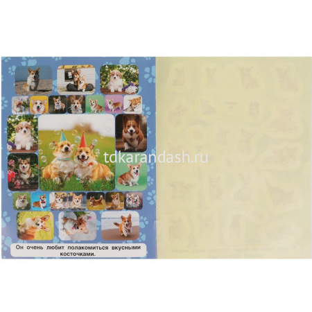 Книжка с наклейками "Любимый корги" 150 наклеек 12 стр. 978-5-506-06055-0 от магазина "Карандаш"