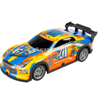 Машина р/у "Гонка" 27х13,5х12см, пластик, LED-подсветка, желтая ВВ6167 от магазина "Карандаш"