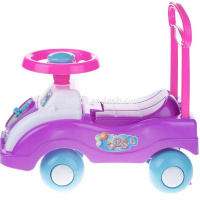 Каталка-автомобиль "Тик-Так" 46х26х44см бело-фиолетовая, пластик У897 от магазина "Карандаш"
