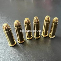 Набор декоративных патронов для револьвера/кольта 6шт. калибр 45, латунь DE-50-6 от магазина "Карандаш"