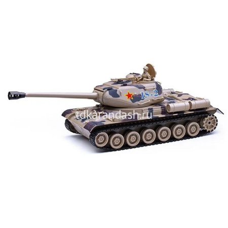 Танк р/у "Assault" 38х12,5см хаки, с аккумулятором, пластик (свет, звук) AKX534-2 от магазина "Карандаш"