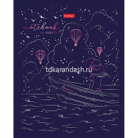 Тетрадь А5 48л клетка "Dream ON" на скобе 3D фольга матовая ламинация 5 дизайнов 079241 от магазина "Карандаш"
