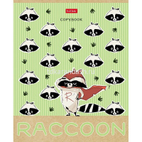 Тетрадь А5 24л клетка "ZOO_book" на скобе 5 дизайнов 24Т5В1/072254 от магазина "Карандаш"