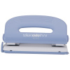 Дырокол "Pro" 10л 2-отв, d-6мм, с линейкой, металл, голубой/белый E0118