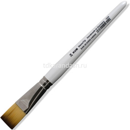 Кисть синтетика плоская №24 короткая ручка (511.59.11) K-MBF 24
