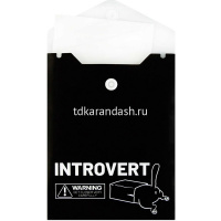 Папка-конверт на кнопке "Интроверт" 158х114мм вертикальный, полипропилен 0,18мм 69030 от магазина "Карандаш"