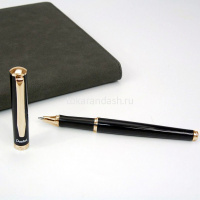 Ручка РЧ "Sterling" 0,7мм синяя, корпус черный/золото, металл, в футляре K611APG-LR7 от магазина "Карандаш"