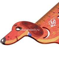 Линейка 20см "Такса" фигурная с трафаретами, пластик 32С 2108-08 от магазина "Карандаш"