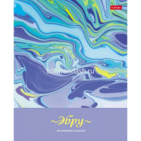 Тетрадь А5 96л клетка "Эбру" на скобе фольгирование 5 дизайнов 96Т5фВ1/063029 от магазина "Карандаш"