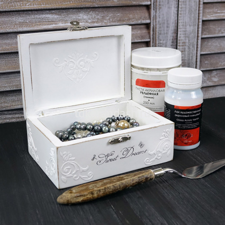 Паста акриловая рельефная 250мл тонкая 120450 от магазина "Карандаш"