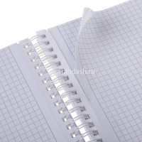 Тетрадь А4 96л клетка "Liine neon. Зеленая" на спирали, пластиковая обложка с разделителями 081705 от магазина "Карандаш"