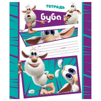 Тетрадь А5 12л клетка "Буба" на скобе 5 дизайнов 12Т5В1/082437 от магазина "Карандаш"