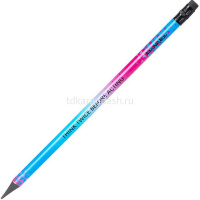 Карандаш чернографитный "Enovation" HB с ластиком, круглый, корпус ассорти EC020-HB от магазина "Карандаш"