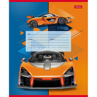 Тетрадь А5 12л крупная клетка "Мощный и быстрый" на скобе 5 дизайнов 12Т5В8/080081 от магазина "Карандаш"