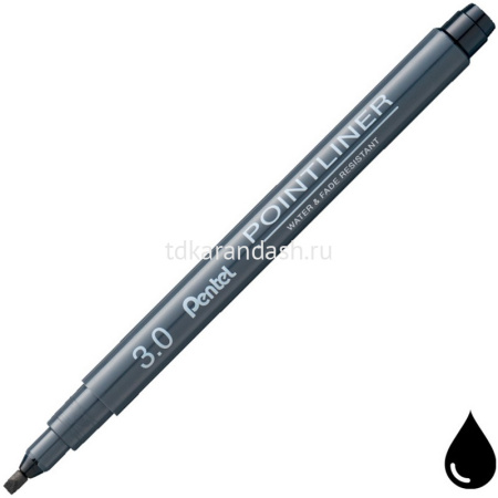 Ручка капиллярная "Pointliner Calligraphy" 3,0мм черная S20P-C30A