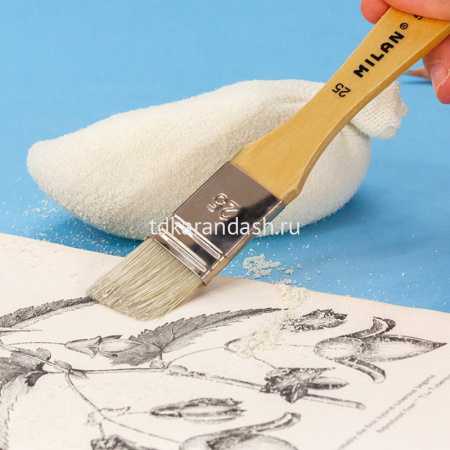 Подушка 10х6,5х3,6см для очищения бумаги с каучуковой крошкой SMM0120 от магазина "Карандаш"