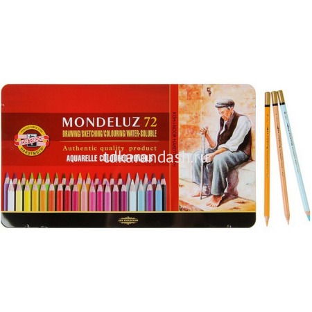 Карандаши акварельные 72 цвета "Mondeluz Old man" шестигранные дерево, металл 3727