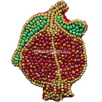 Вышивка бисером "Брошь. Гранат" 5х7см (картон, фетр, нитки, бисер, игла) 10-001 от магазина "Карандаш"