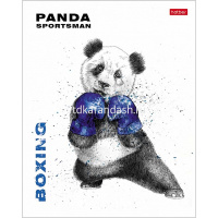 Тетрадь А5 48л клетка "Панда-Спортсмен" на скобе 5 дизайнов 48Т5В1/068036 от магазина "Карандаш"