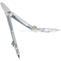 Циркуль "Deli" + набор грифелей, металл/пластик, 2 цвета, в блистере Е8607 от магазина "Карандаш"