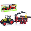 Трактор с прицепом, на батарейках, пластик 17х11х9см (свет, звук) WY900M