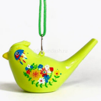 Свисток "Птичка" 9,5х6см со шнурком, пластик, 6 цветов 11307-24 от магазина "Карандаш"