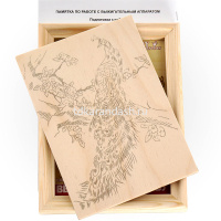 Набор для выжигания 13х18см "Райская птица" (рамка в комплекте) Вр-056 от магазина "Карандаш"