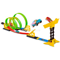 Картинка Игровой набор Handers "Автотрек: Тройное сальто" (светится, длин. трассы 300 см, 24 дет., светящ. ма от магазина "Карандаш" Игровой набор Handers "Автотрек: Тройное сальто" (светится, длин. трассы 300 см, 24 дет., светящ. ма от магазина "Карандаш"