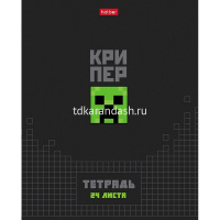Тетрадь А5 24л клетка "Pixel Boom" на скобе выборочный лак 5 дизайнов 24Т5вмВ1/095017 от магазина "Карандаш"