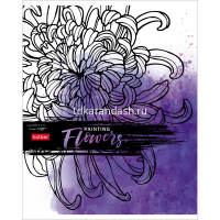 Тетрадь А5 48л клетка "Танец лепестков" на скобе 3D лак матовая ламинация 5 дизайнов 062736 от магазина "Карандаш"