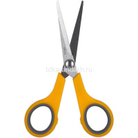 Ножницы 14cм "Deli" сталь, ручки пластик Soft-touch, черные E6005 от магазина "Карандаш"