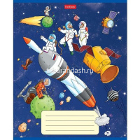 Тетрадь А5 18л клетка "Космическое приключение" на скобе 5 дизайнов 18Т5В1/067621 от магазина "Карандаш"
