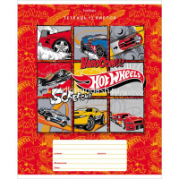 Тетрадь А5 12л линия "Машинки Hot wheels" на скобе 5 дизайнов 12Т5B2/19385 от магазина "Карандаш"