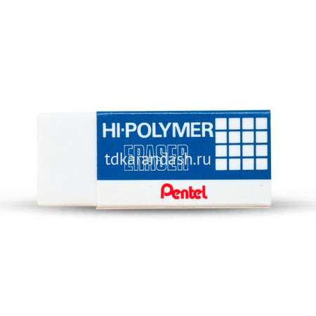 Ластик "Hi-Polymer" прямоугольный, 65x24,5x12,5мм, белый, высокополимерный ZEН-10