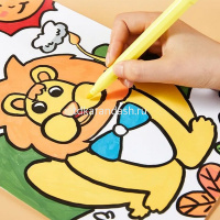 Фломастеры 12 цветов "Color wow" утолщенные смываемые картон EC170-12 от магазина "Карандаш"