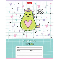 Тетрадь А5 12л клетка "Веселые Авокадики" на скобе 5 дизайнов 12Т5В1/067632 от магазина "Карандаш"