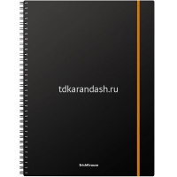 Тетрадь А4 80л клетка "Accent" на спирали, пластиковая обложка, на резинке 53142 от магазина "Карандаш"