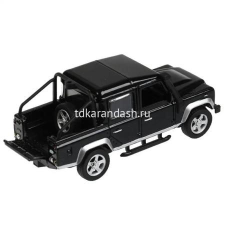 Машина "Land Rover Defender Pickup" черная, инерционная, металл 12см (открыв. двери) DEFPICKUP-12-BK от магазина "Карандаш"