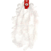 Мишура 9смх2м белая с перламутром, с оленями, пвх 377-609 от магазина "Карандаш"