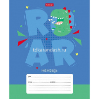 Тетрадь А5 12л клетка "Ррррычалки" на скобе 5 дизайнов 12Т5В1 от магазина "Карандаш"
