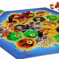 Игра настольная "Catan: Колонизаторы" 20х20см (97 фигурок, 18 жетонов, 126 карт, 2 кубика и др.) 915 от магазина "Карандаш"
