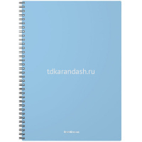 Тетрадь А4 80л клетка "Pastel" на спирали, пластиковая обложка, ассорти 50163 от магазина "Карандаш"