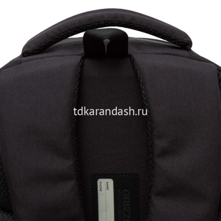 Рюкзак 32х47х17см 832гр, 2 отделения, 4 кармана, черный/салатовый RU-436-2/2 от магазина "Карандаш"