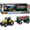 Трактор с прицепом "Фермер №2" на батарейках, пластик 29х8х8см (свет, звук) 550-10P