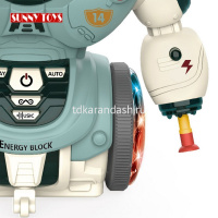 Робот Танцующий, водный 16см, пластик (свет, музыка, спрей) 2013730/6678-14 от магазина "Карандаш"