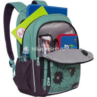 Рюкзак 29х42х20см, 590гр, 2 отделения, 3 кармана, бирюзовый/фиолетовый RD-143-1/2 от магазина "Карандаш"