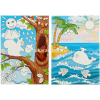 Пластилиновая аппликация "Белочка" (пластилин 6шт, формочки, стек) 25С 1555-08 от магазина "Карандаш"