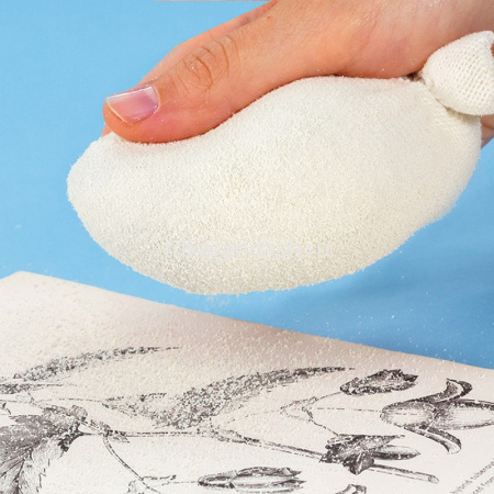 Подушка 10х6,5х3,6см для очищения бумаги с каучуковой крошкой SMM0120 от магазина "Карандаш"